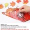 6 Sheets Fall Window Clings Watercolor Truck Pumpkin Maple Leaves